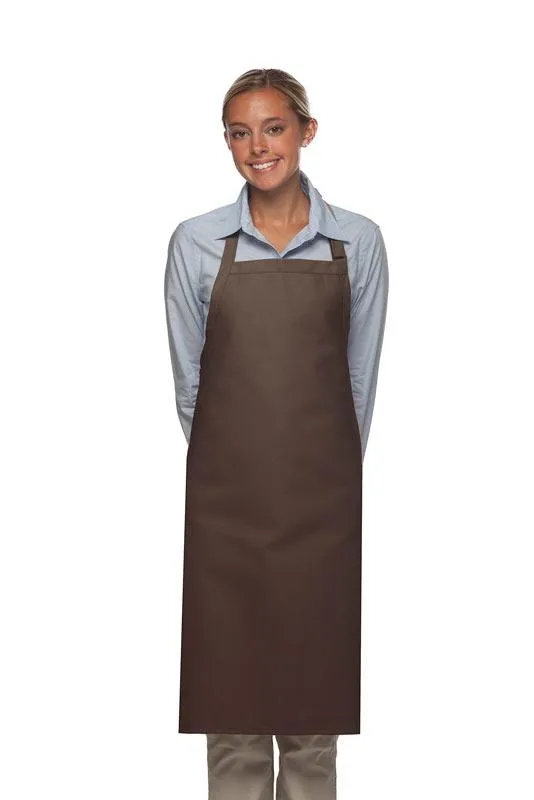 Brown Deluxe Butcher Adjustable Apron (No Pockets)