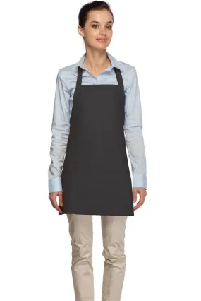 Charcoal Deluxe Bib Adjustable Apron (3 Pockets)