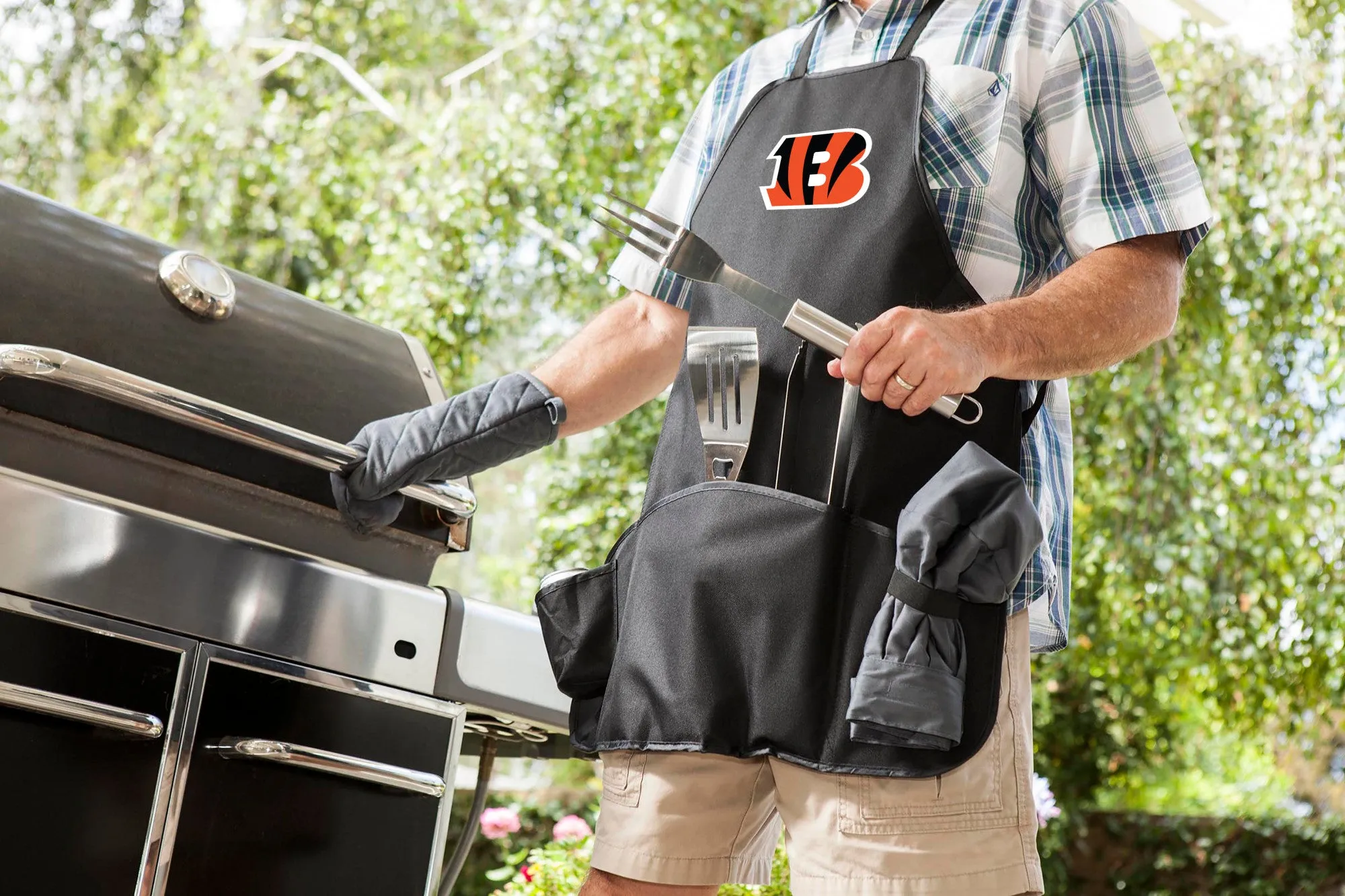 Cincinnati Bengals - BBQ Apron Tote Pro Grill Set