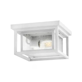 Clearwater Coastal Outdoor Flush Mount - Textured White