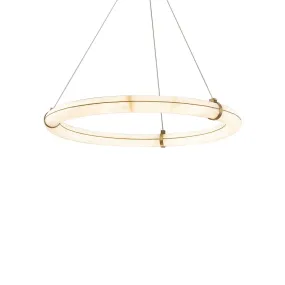 Clique LED Pendant Chandelier in Aged Brass