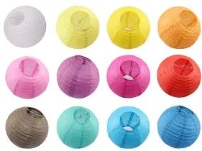 Colorful Paper Lanterns 12 Inches