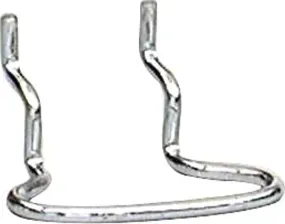 Crawford 18613 Peg Hook, Steel, Silver, Zinc :CD  4: QUANTITY: 1