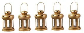 Datalact Garden Decor Lights Handcrafted Lantern Tea Light Holder  Set of 5