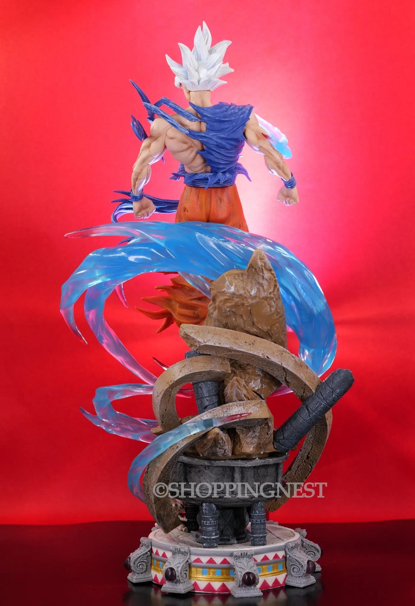 DBZ GOKU |BIG ultra Instinct With 2 Head | 50 Cms |