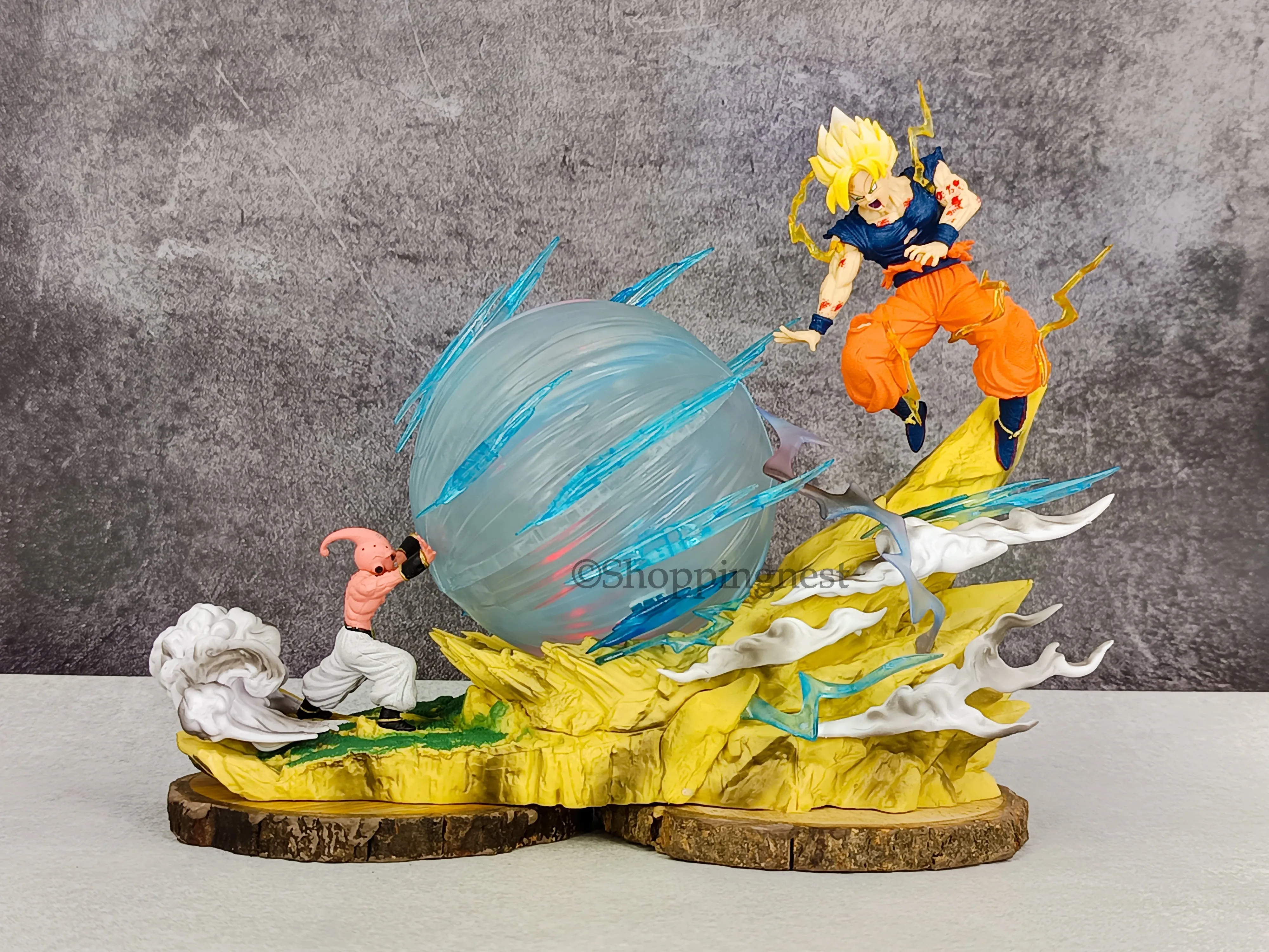 DBZ Goku Vs Buu Action Figure PVC Son Goku | 21 Cms |