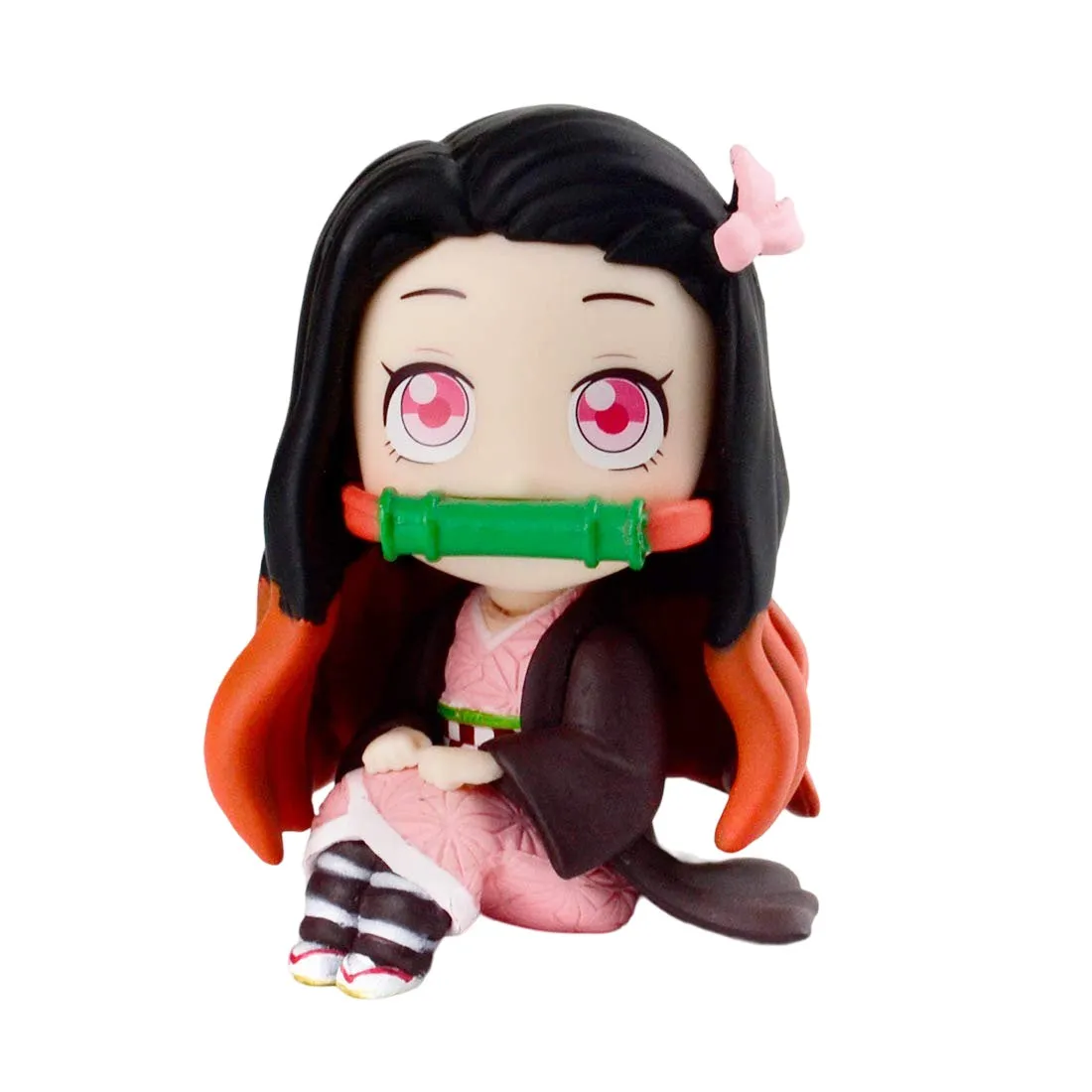 Demon Slayer Kimetsu No Yaiba Kamado Nezuko Sitting Action Figure | 10 Cms |