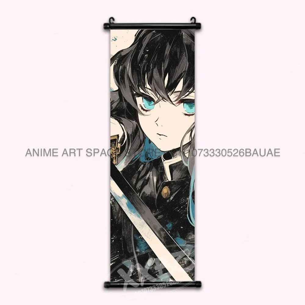 Demon Slayer Rengoku Kyoujurou Canvas Wall Art Scroll