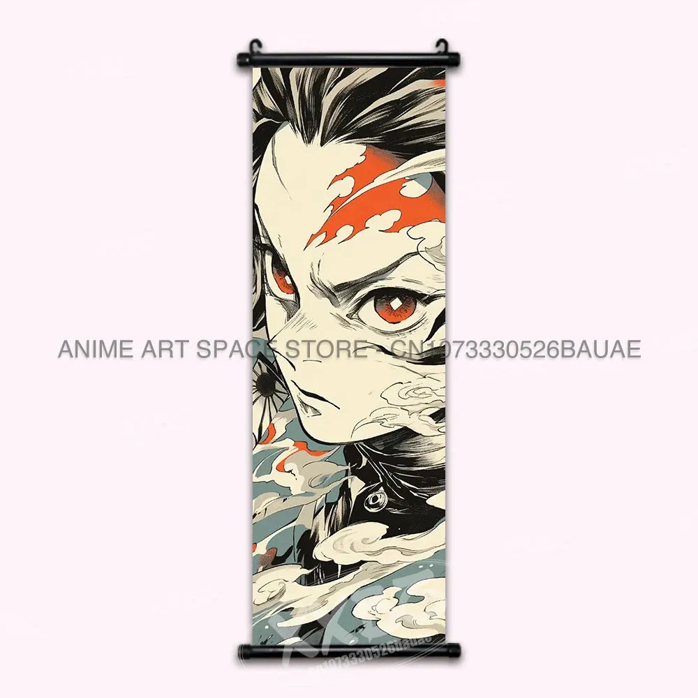 Demon Slayer Rengoku Kyoujurou Canvas Wall Art Scroll