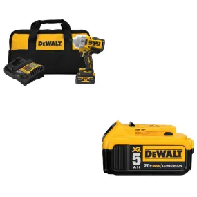 DeWalt DCF961GP1 20V MAX Impact Wrench Kit W/ FREE DCB205 20V MAX Battery Pack