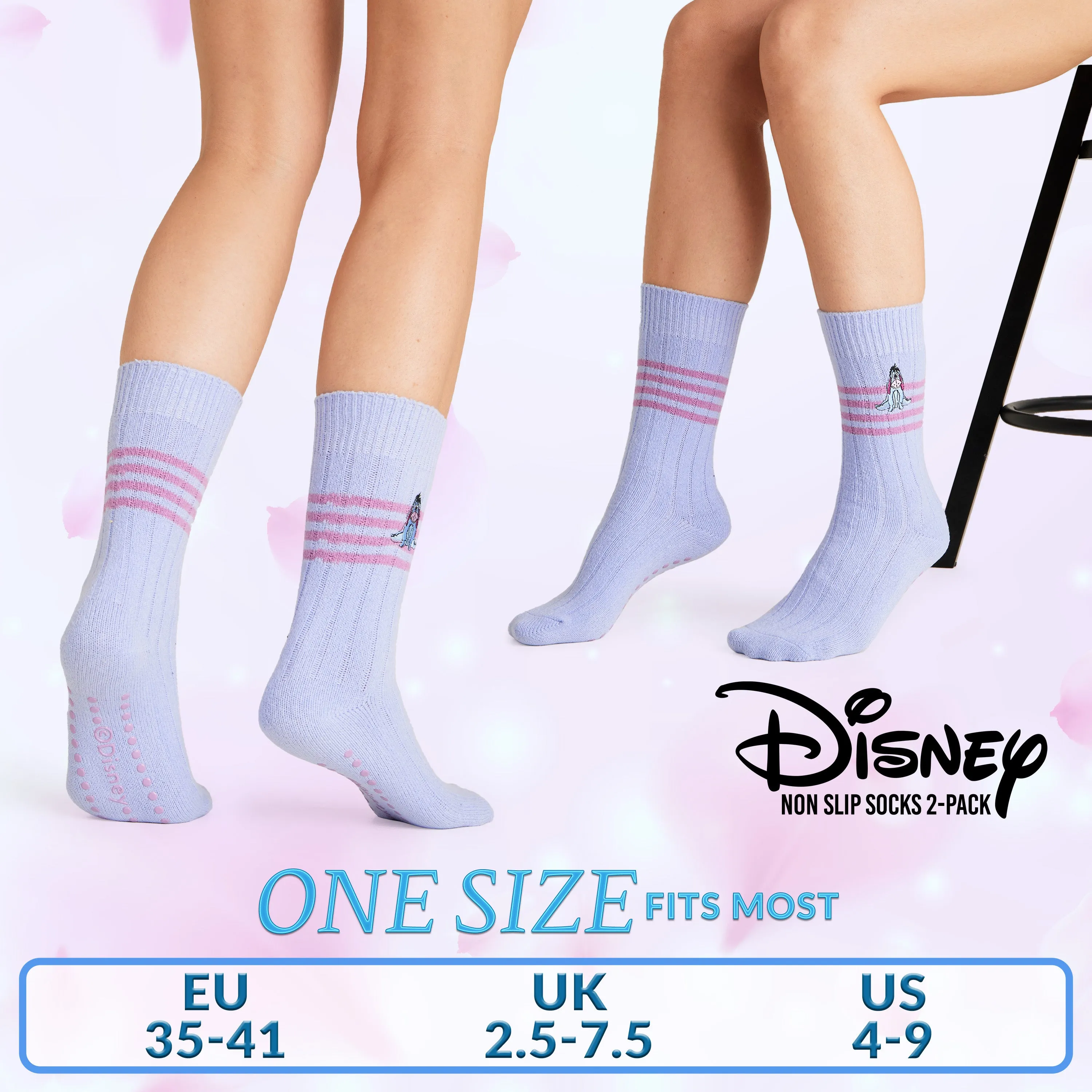 Disney Bed Socks for Women, Non Slip Socks - Eeyore