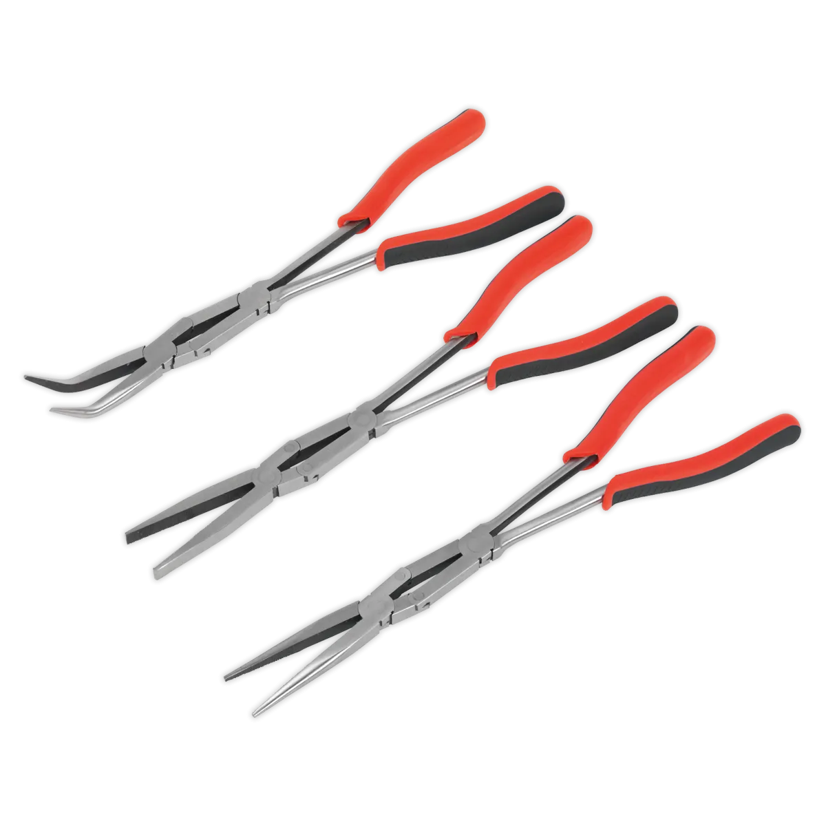 Double Joint Pliers Set 3pc Long Reach 335mm