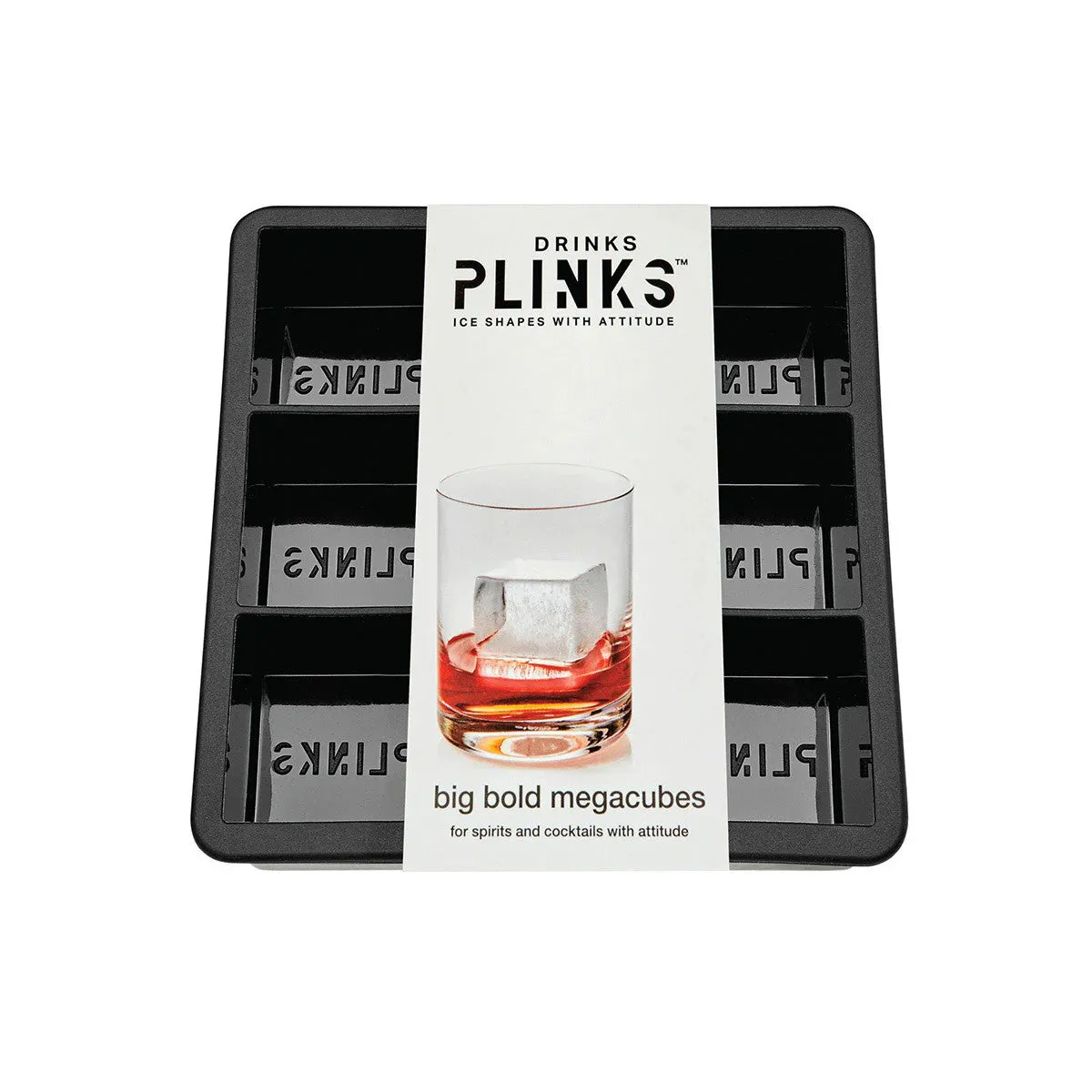 Drinks Plinks Big Bold Megacube Ice Mould Tray