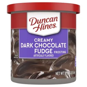 Duncan Hines Dark Chocolate Creamy Home-Style Frosting, 16 Oz Can