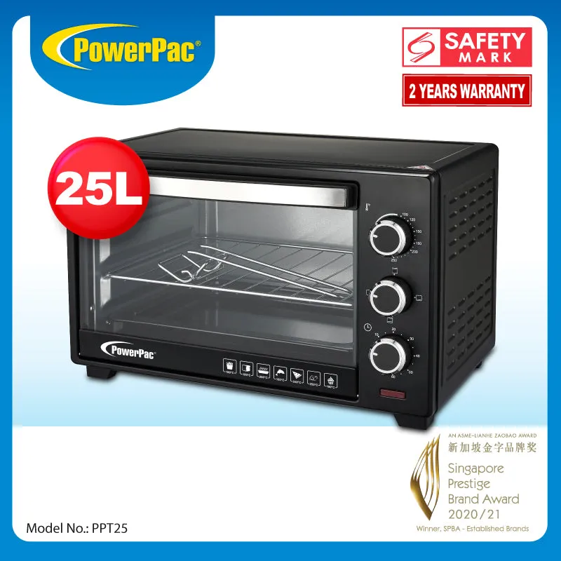 Electric Oven 25L with 1 sets of baking tray and grill and heating selector (PPT25 DDQ-A01G1)