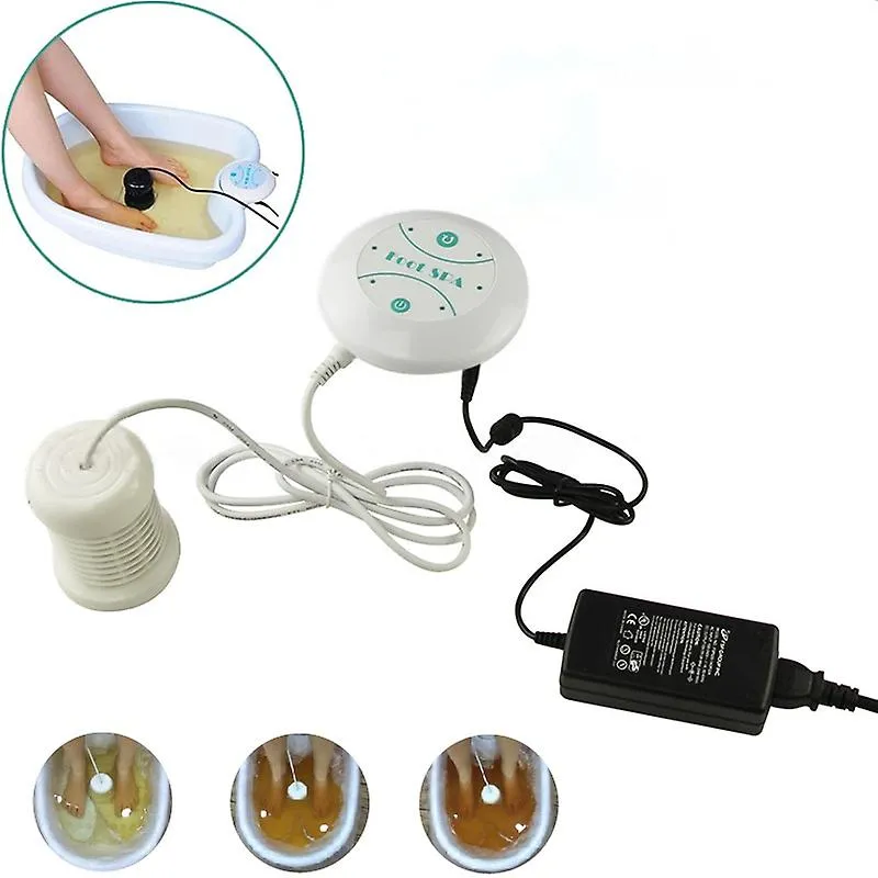 EU Plug Mini Foot Spa Bath Massager Detox Machine Ion Cleanse Ionic Foot Bath Aqua Cell Spa Machine Detox Foot Bath Array Aqua Spa Relax Fa0052