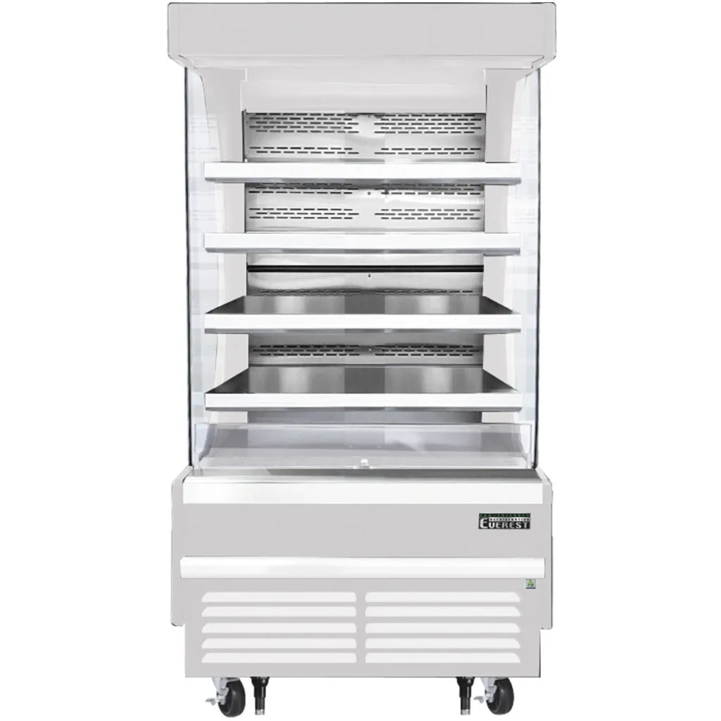 Everest EOMV-36-W-35-T, 37.25" Vertical Open Air Display Merchandiser, 115v, 18.2 cu. ft.