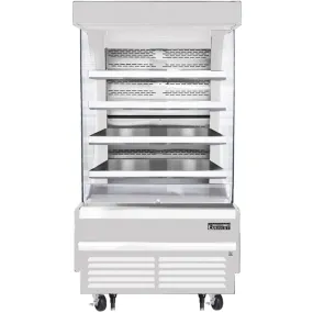 Everest EOMV-36-W-35-T, 37.25" Vertical Open Air Display Merchandiser, 115v, 18.2 cu. ft.