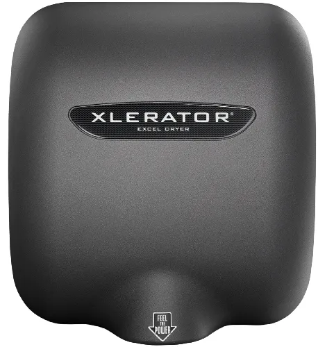 Excel Dryer XLERATOR® XL-GR Hand Dryer - Textured Graphite Epoxy on Zinc Alloy High Speed Automatic Surface-Mounted