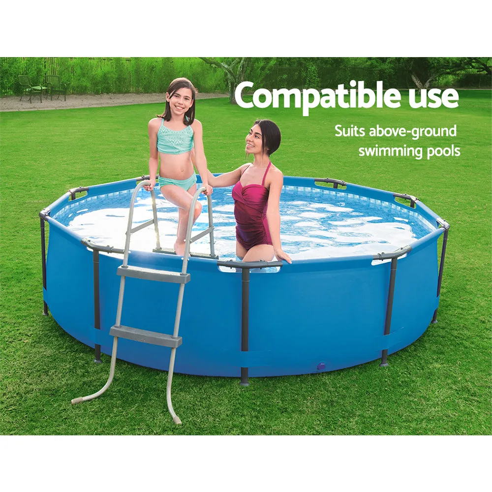 Factory Buys Pool Ladder 84cm 2 Step Above Ground Swimming Pools Removable Steps Stairs