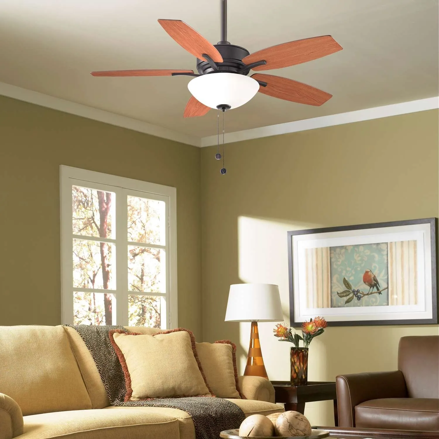 Fanimation FP6285B Aire Deluxe 52" Ceiling Fan with LED Light Kit