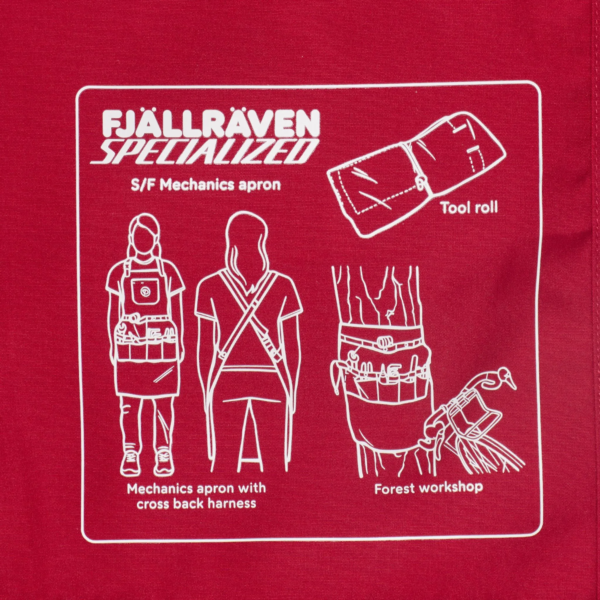 Fjallraven x Specialized Mechanics Apron Pomegranate Red