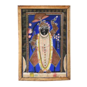 Framed Shrinathji Painting From Nathdwara - Ca 1940