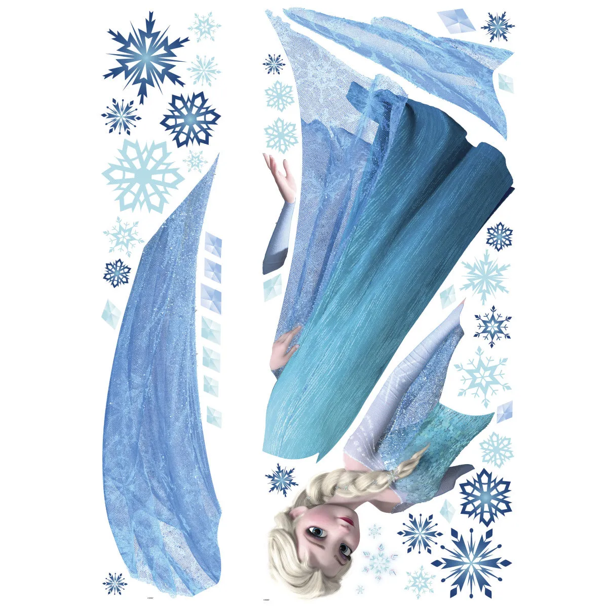 FROZEN ELSA PEEL AND STICK GIANT WALL DECALS