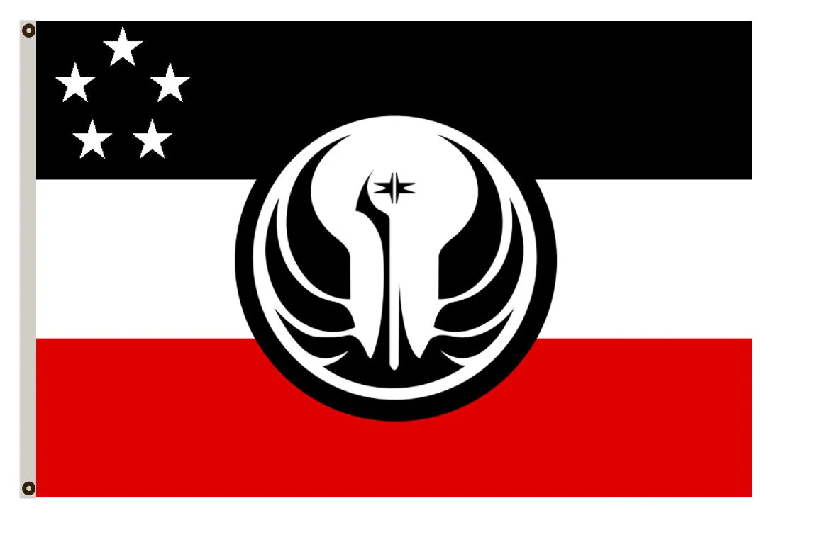 Fyon Star Wars Star Trek fans banner Republic of Coruscant Flag