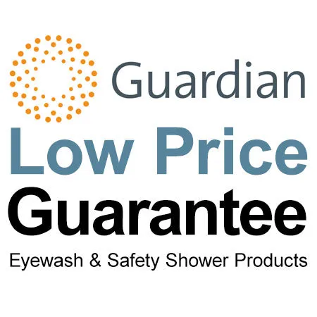 Guardian G1750P Eye/Face Wash Station, Wall Mounted, Plastic Bowl