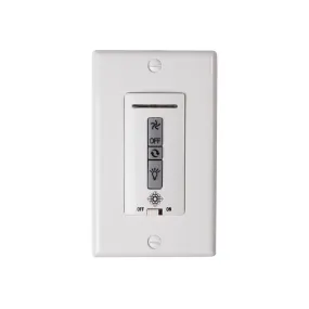 Hardwired remote WALL CONTROL ONLY. Fan speed and downlight control.