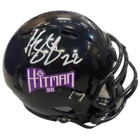 Harrison Smith Autographed Fan HQ Exclusive Hitman Mini Helmet (Numbered Edition - White Autograph)