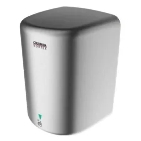 HD-627 COLUMBIA VORTEX (208V-240V) Stamped Steel Satin Chrome High Speed Hand Dryer