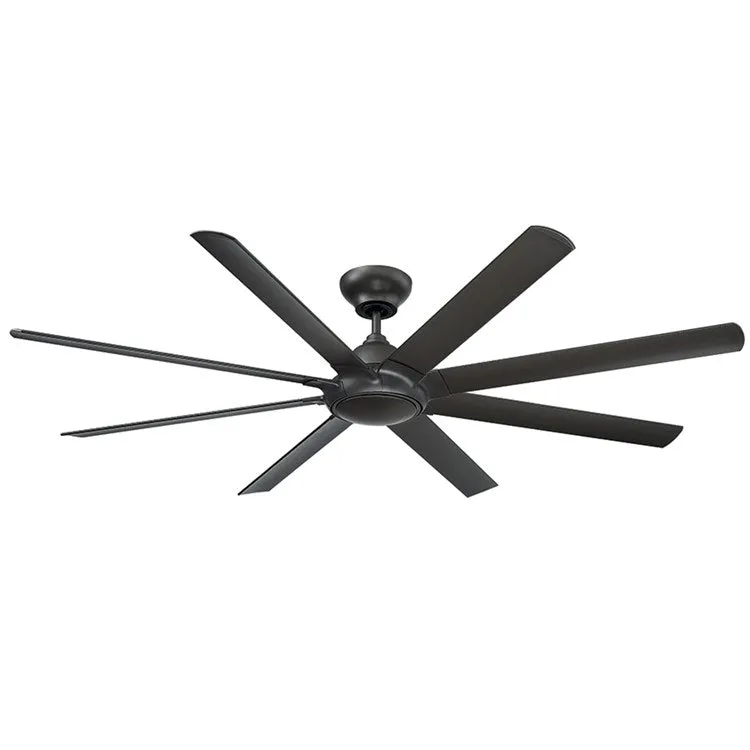 Hydra 80" Eight-Blade Indoor/Outdoor Smart Ceiling Fan with 2700K LED Light Kit and Wall Control