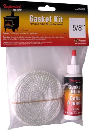 Imperial KK0142 Gasket Tape Kit, 7 ft L, 5/8 in W, Fiberglass :CD: QUANTITY: 1