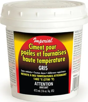 Imperial KK0283-A Stove and Furnace Cement, 16 oz Tub :EA: QUANTITY: 1