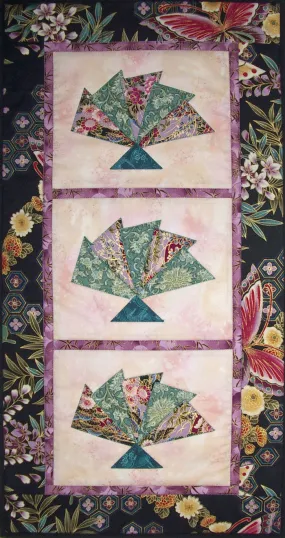 Japanese Pieced Fans Quilt Pattern CJC-4107w  - Wholesale Product