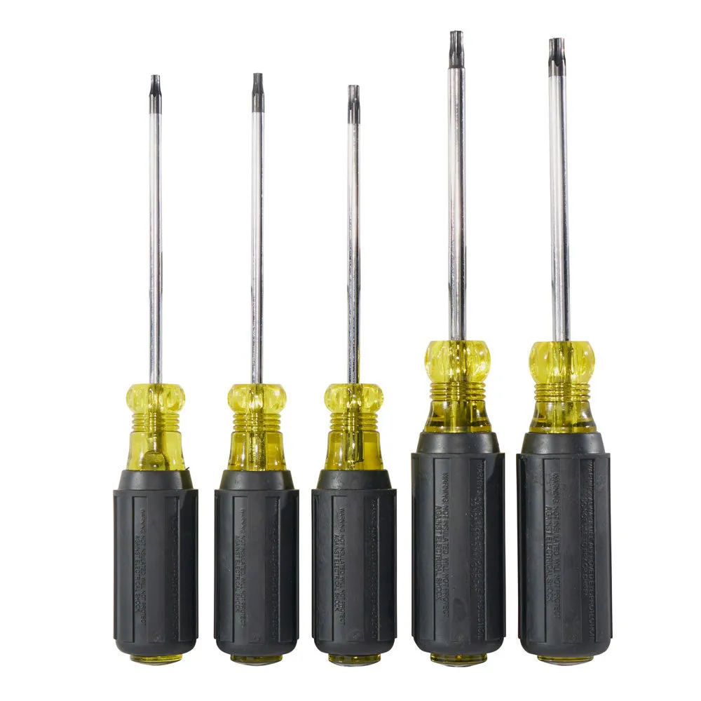 Klein 19555 Screwdriver Set, TORX Cushion Grip, 5-Piece