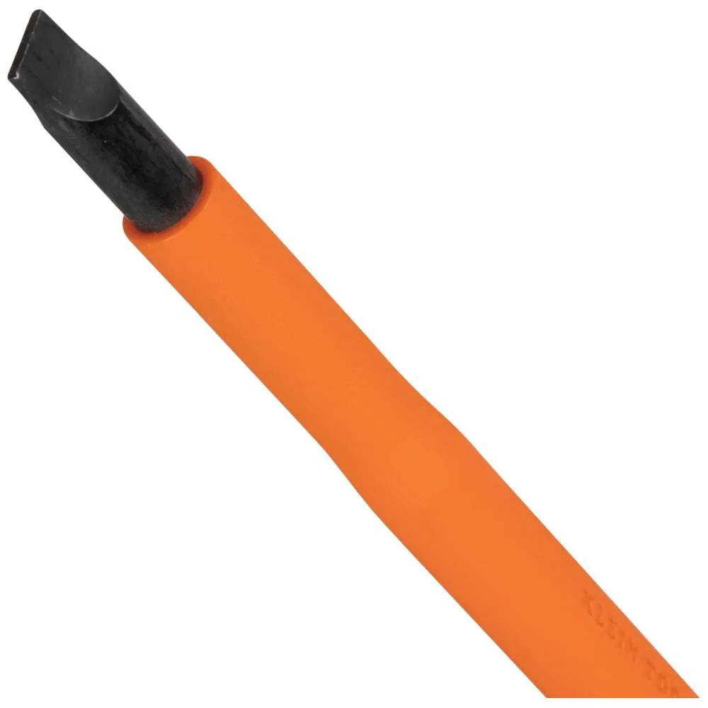 Klein Tools 6824INS Insulated Screwdriver, 1/4-Inch Cabinet Tip, 4-Inch Round Shank