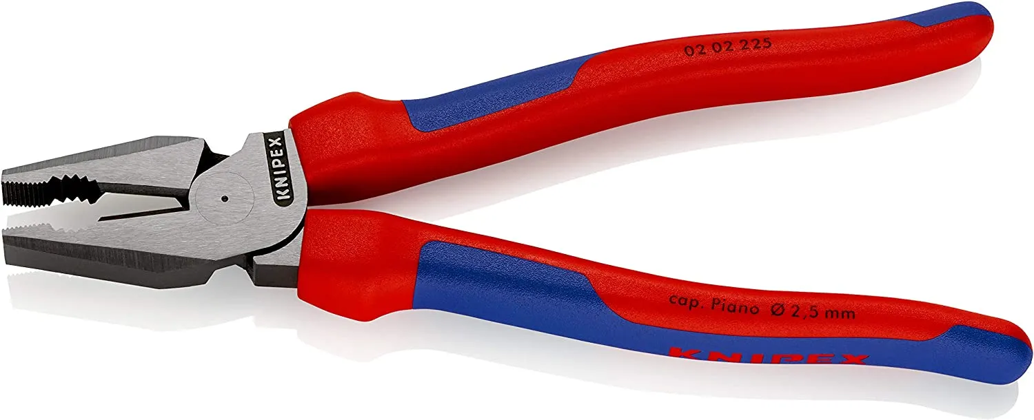 Knipex 02 02 225 9-inch High Leverage Combination Pliers with Comfort Grips