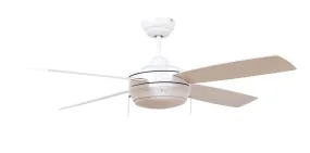 Laval 52" 1-Light Ceiling Fan in Matte White