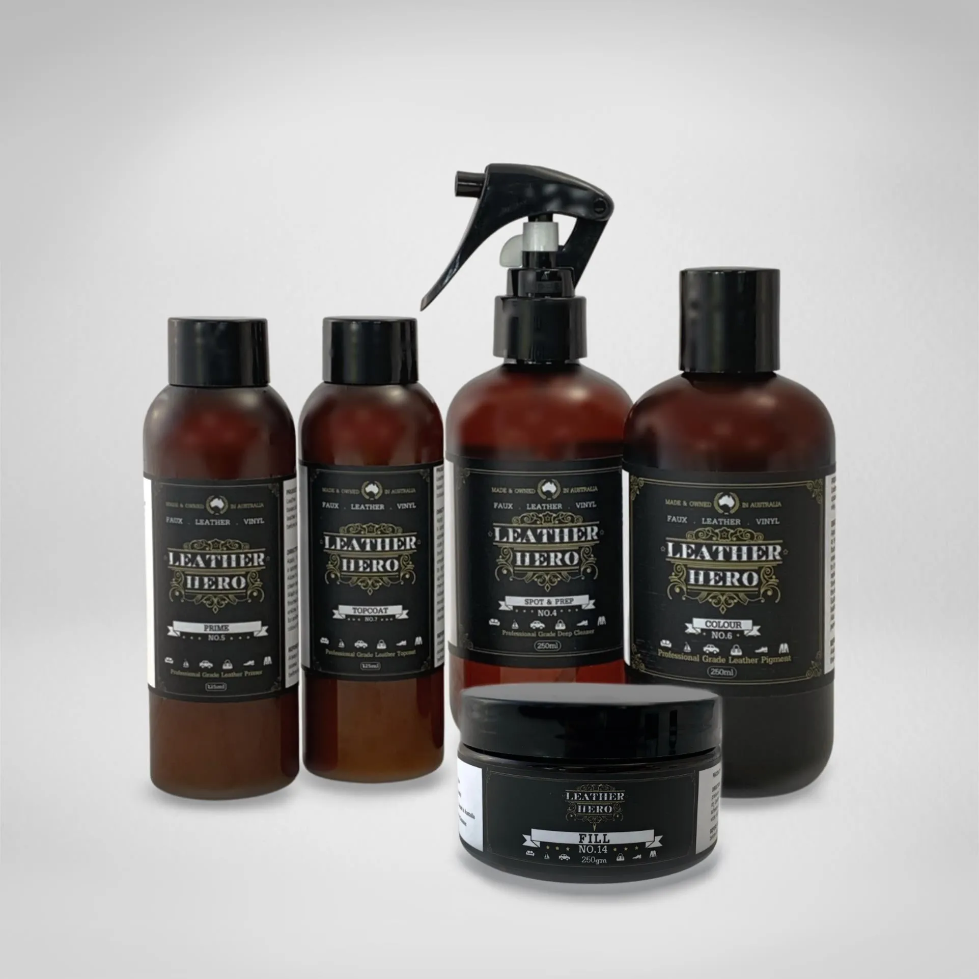 Leather Repair & Recolour Kit - Aniline Arabica