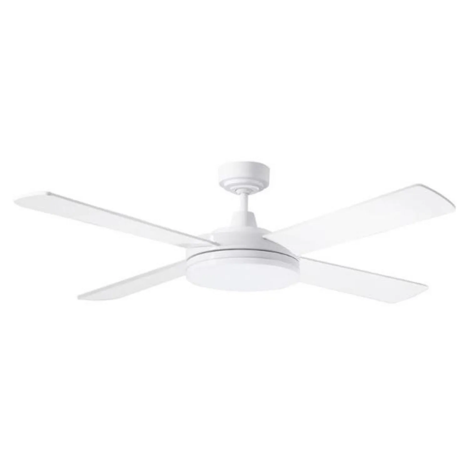 LED 52" Low Profile Ceiling Fan with Light in White