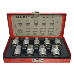 Light E-1200 1/2" Drive *pcs E-Star Socket Wrench Set