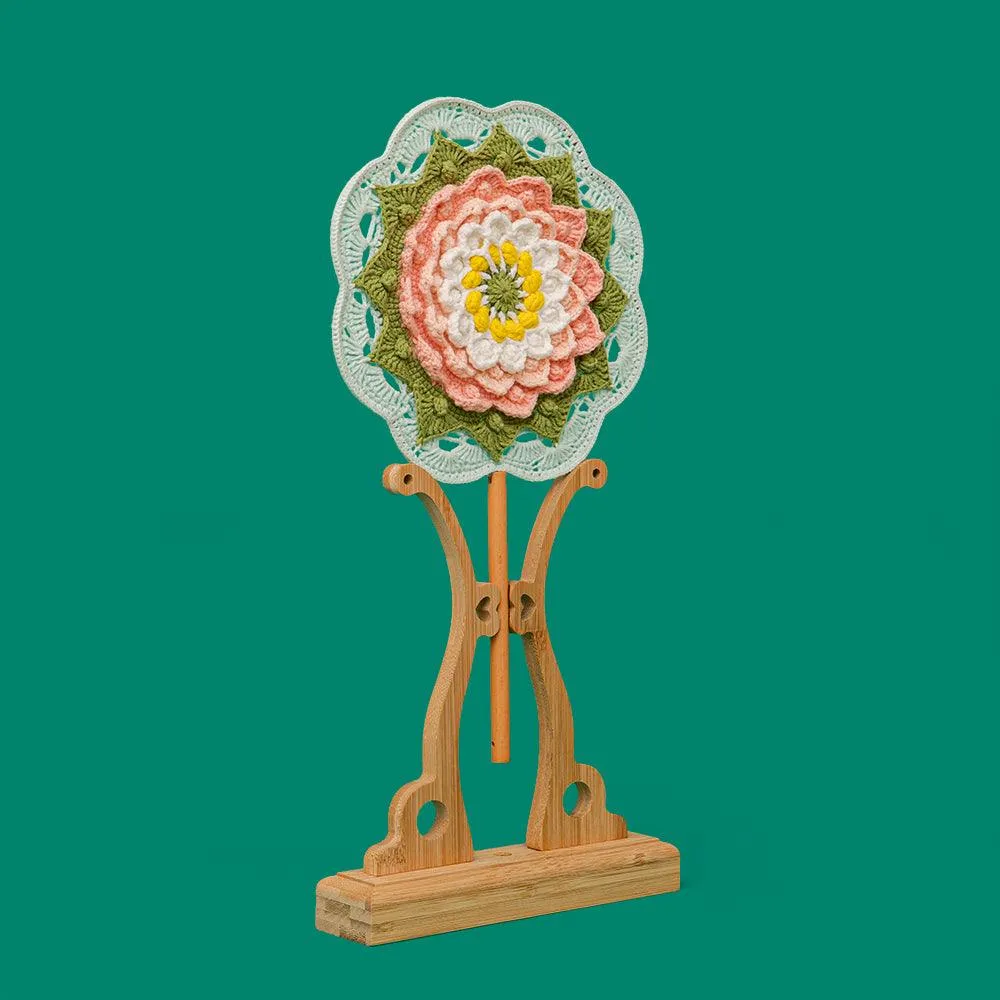 Lotus Flower Totem Fan Crochet Kit