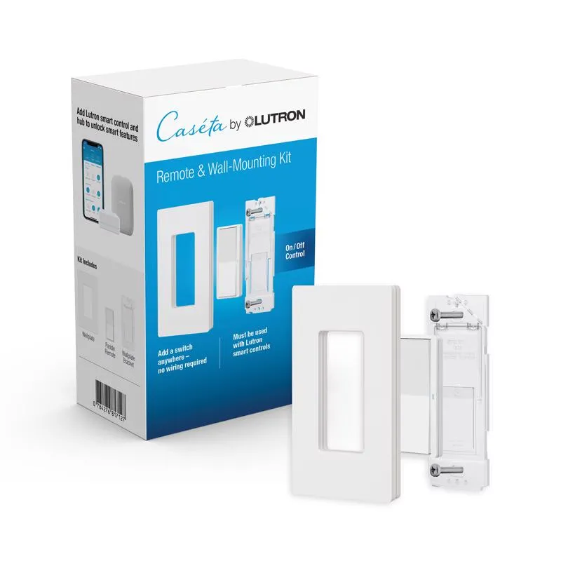 Lutron Pico Smart Smart-Enabled Wireless Remote w/Wall Mount Kit White 1 pk