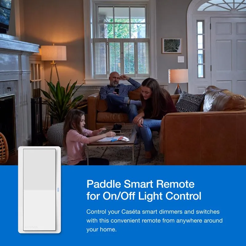 Lutron Pico Smart Smart-Enabled Wireless Remote w/Wall Mount Kit White 1 pk