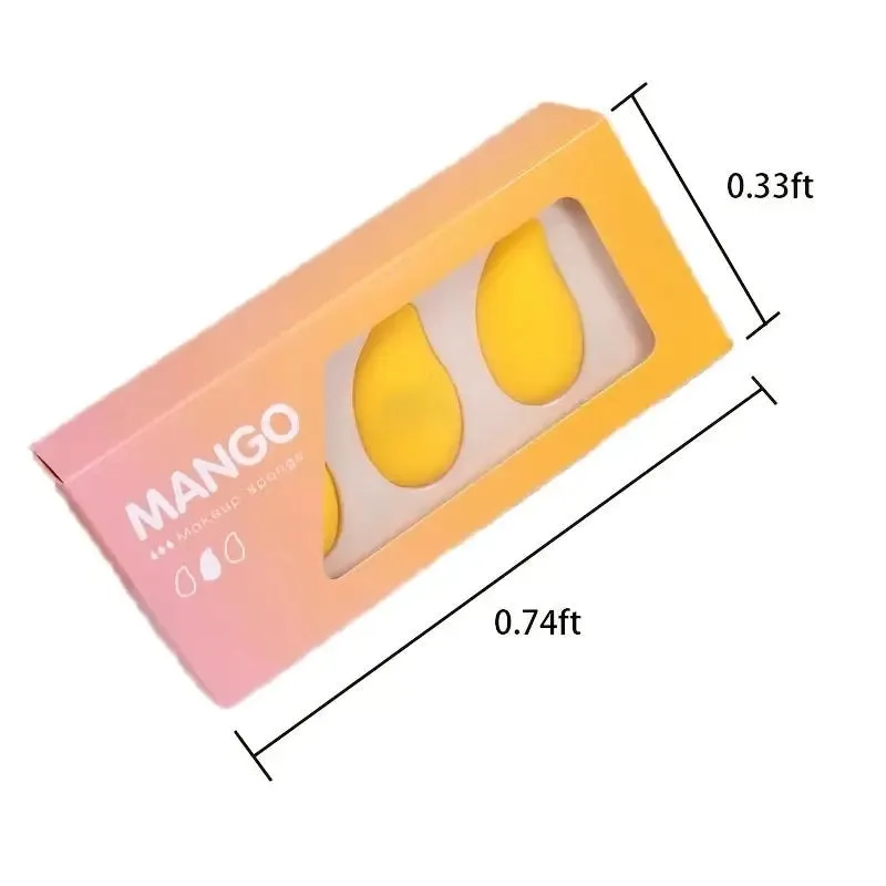 Makeup Sponge Mango Shaped Soft Blender Cosmetic Puff Cushion Beauty Egg 360 Degree Precise Makeup