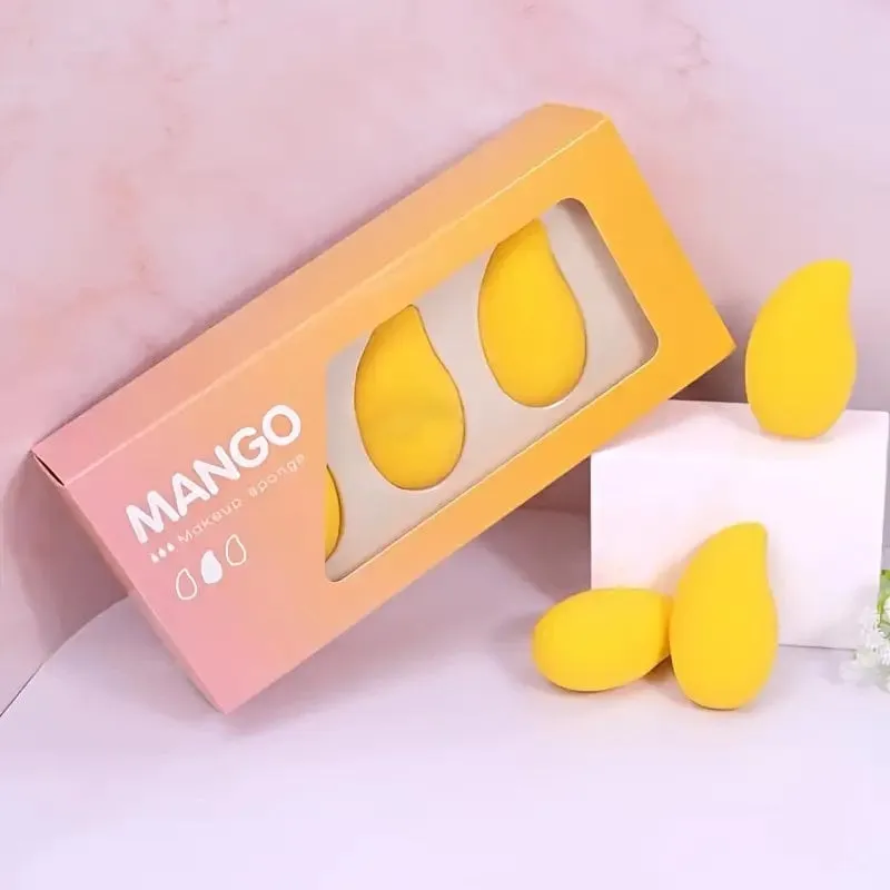 Makeup Sponge Mango Shaped Soft Blender Cosmetic Puff Cushion Beauty Egg 360 Degree Precise Makeup