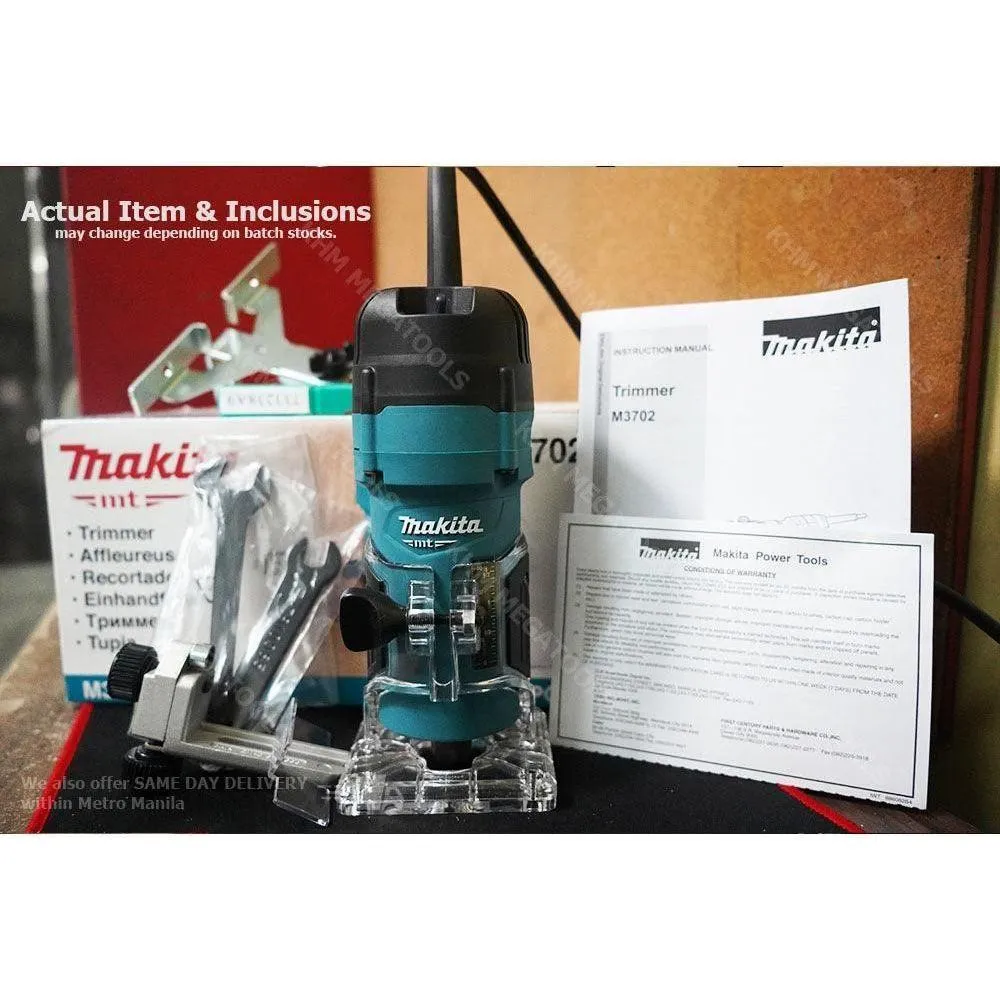 Makita MT M3702B Palm Router 1/4" 530W (Soft Start)